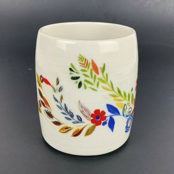 Anthropologie Petal Palette Starla Halfmann Letter J Coffee Mug 14 fl oz Ceramic - Picture 4 of 6